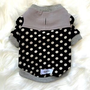 Rororiri Black and Gray dots Sweatshirt